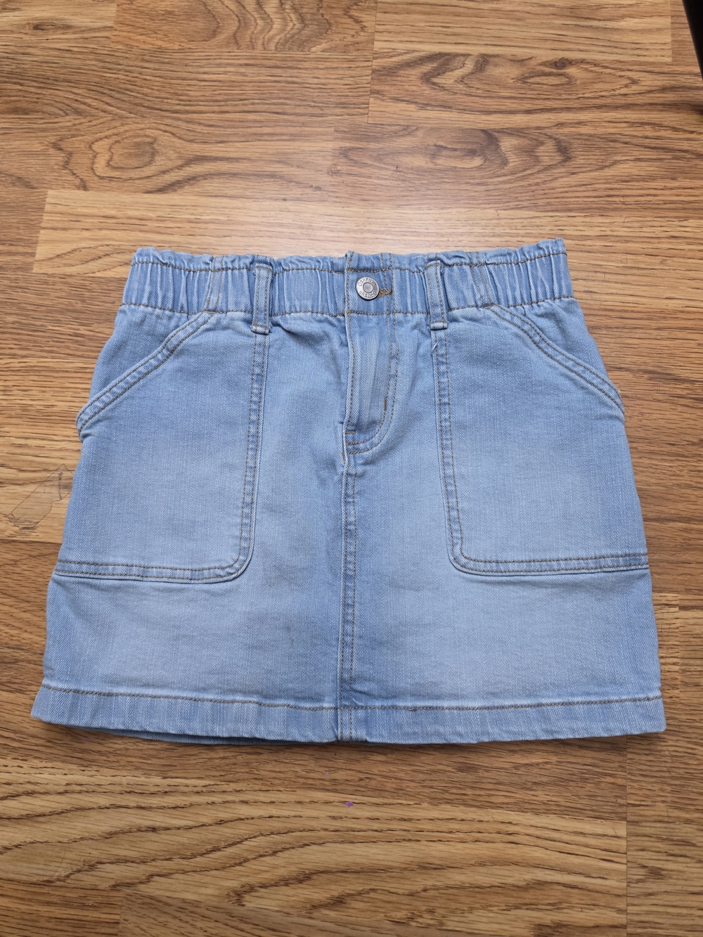 OshKosh B'gosh Light Blue Denim Mini Skirt with Elastic Waist